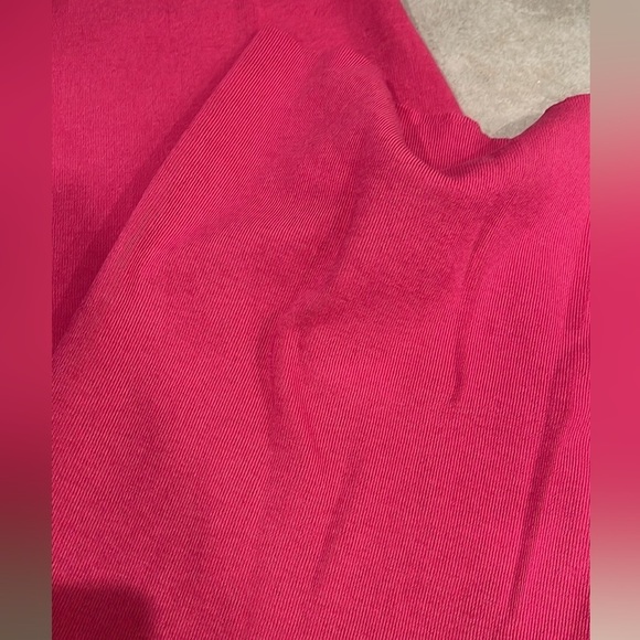 HOT Pink halter ribbed midi dress szS/M Barbie Barbiecore bodycon party vacation - Picture 14 of 14